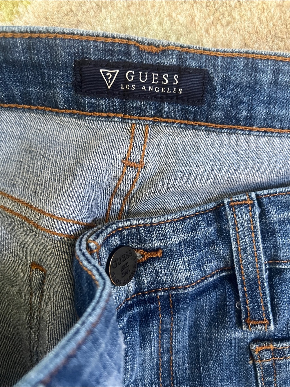 Guess Women's Dark Blue Flare Jeans - Picture 4 of 9
